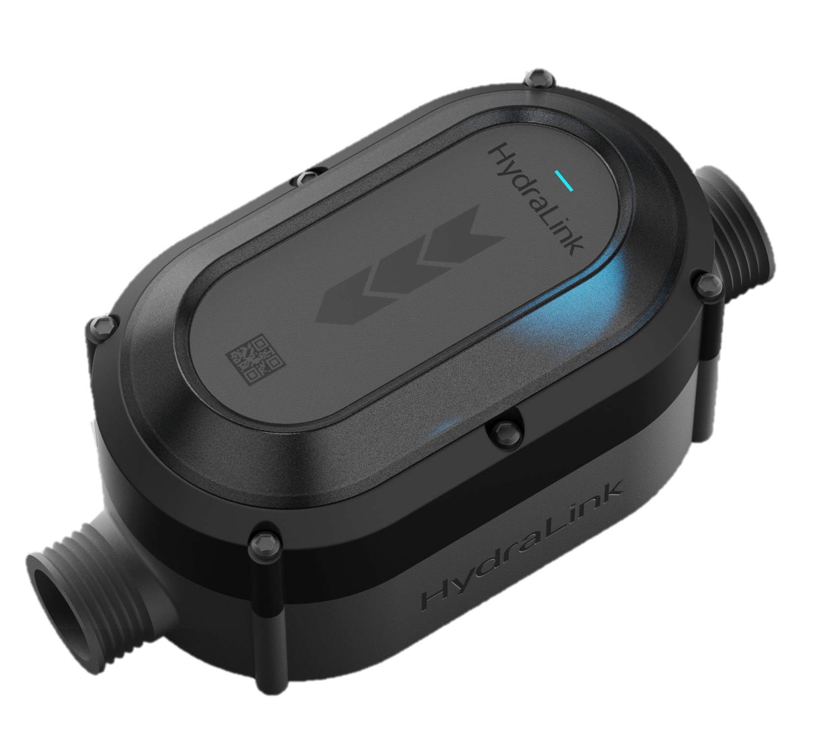 HydraLink self-charging wireless valve, with onboard micro-hydro turbine and long-range LoRa